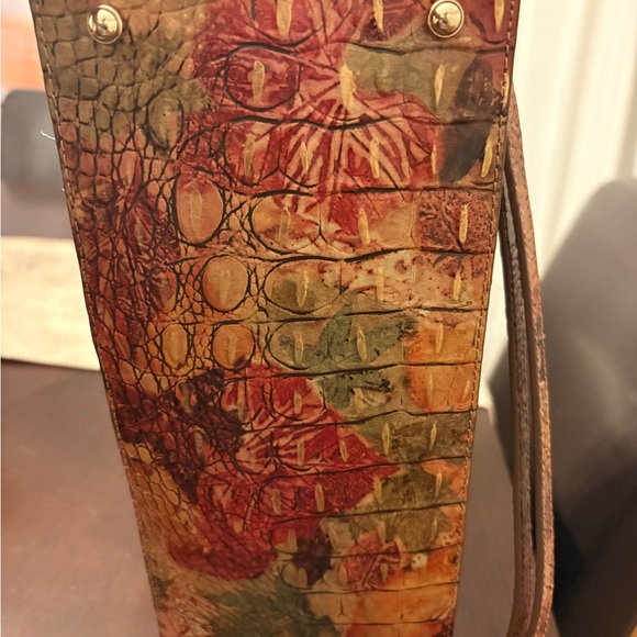 EUC Brahmin Foliage Multicolor Crocodile-Embossed Women's Bag - Picture 11 of 14